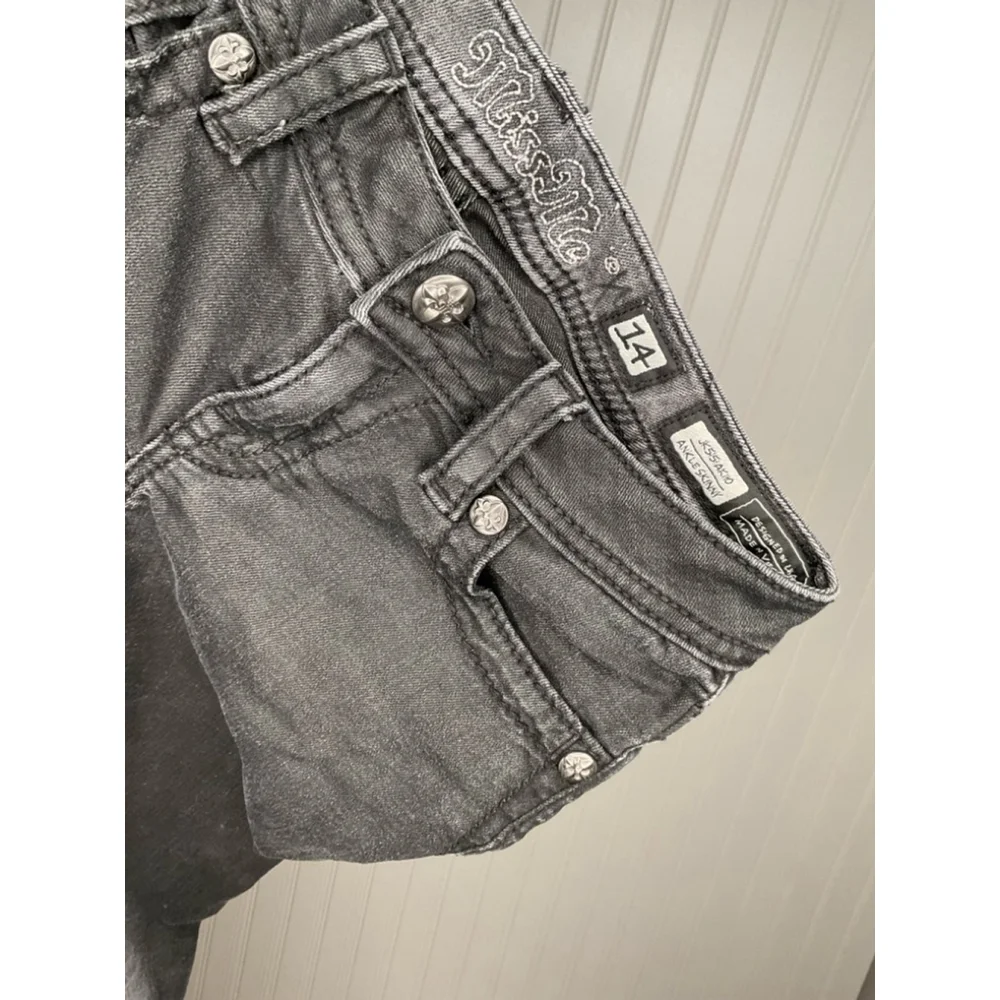 Girls Miss Me Jeans Size 14 Black